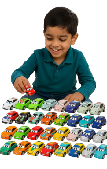 Young Pakistani boy playing with colorful pull back alloy cars for kids on a carpet Young Pakistani boy playing with colorful pull back alloy cars for kids on a carpet